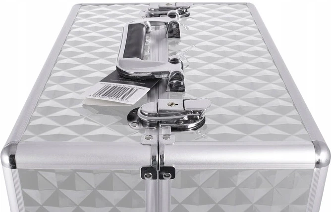 Органайзер для майстра манікюру SunOne сріблястий 35x25x42 см (5903332002870) - зображення 4