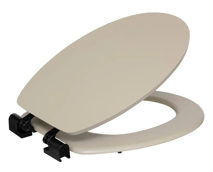 Сидіння для унітазу 5five Simply Smart м'яко падаюче ONYX 37.5 x 49.9 x 5.2 см Бежеве (3560232851315) - зображення 3