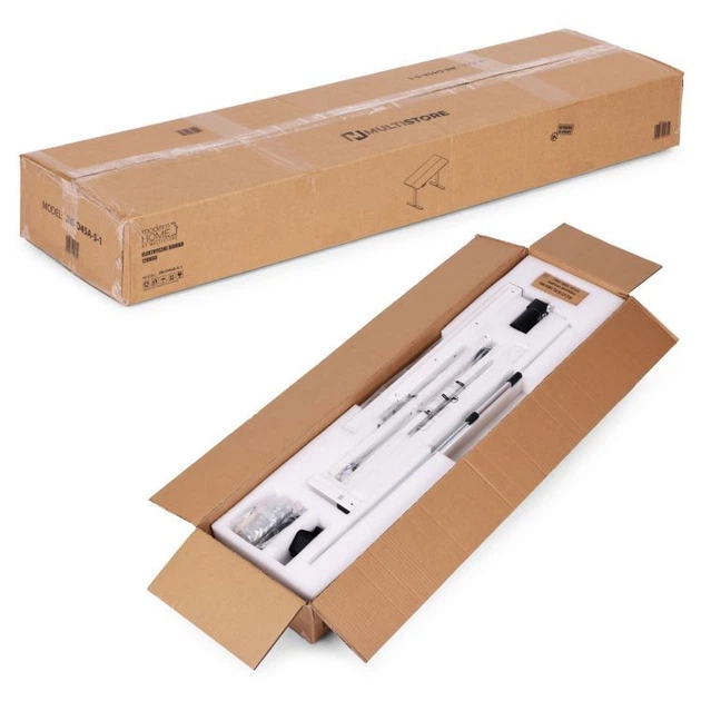 Комп'ютерний стіл ModernHome by Multistore електричне регулювання 120 x 60 Білий (JNI-D45A-5-1) - зображення 9