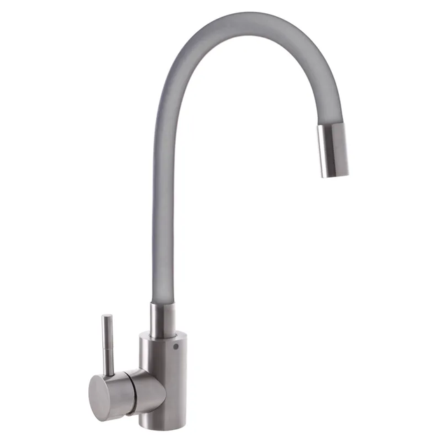 Смеситель для кухни серый с силиконовым изливом MIXXUS SUS 011 (SS2799) - Фото 2 Смеситель для кухни серый с силиконовым изливом MIXXUS SUS 011 (SS2799) - изображение 2