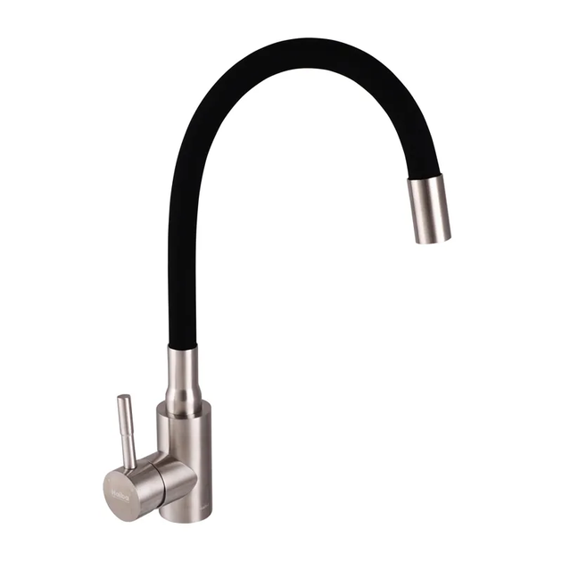 Смеситель для кухни с черным силиком. изливом HAIBA SUS 011 (HB3790) - изображение 2