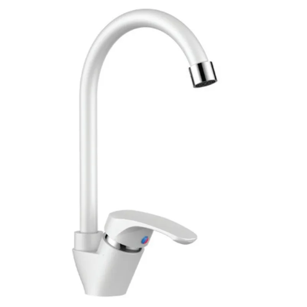 Смеситель для кухни Plamix Afina-011 White (без подвода) (PM0686) - изображение 2