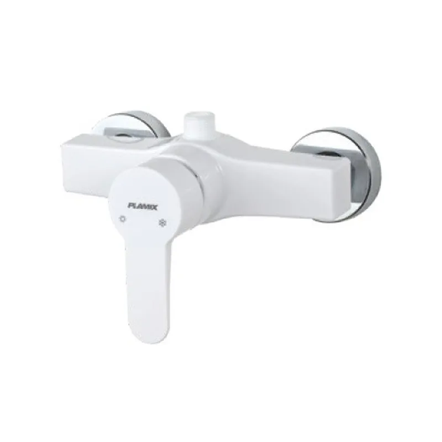 Смеситель для душа PLAMIX MARIO-003 SET WHITE (со шлангом, лейкой и кронштейном) (MX1894) - изображение 2