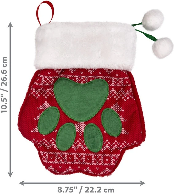 Zabawka dla psów Kong Holiday Paw Stocking L (35585506814) - obraz 2