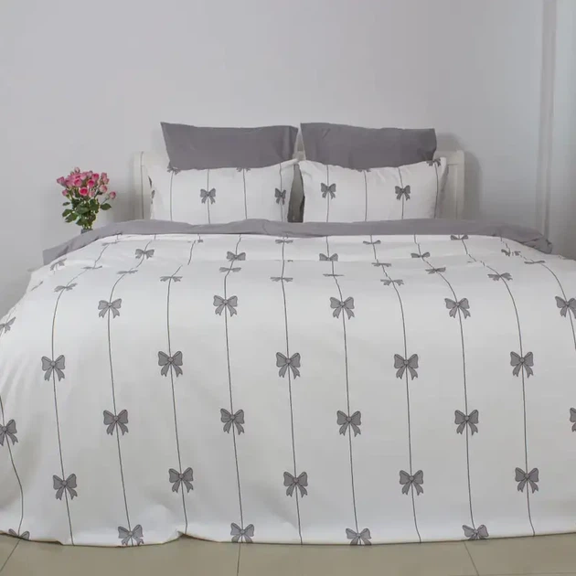 Комплект постільної білизни ТЕП Melluna Soft Ribbons, євро - Фото 2 Комплект постільної білизни ТЕП Melluna Soft Ribbons, євро - изображение 2
