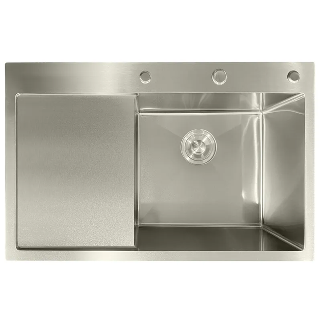 Мойка из нержавеющей стали MIXXUS MH7849R NANO-SILVER (3.0/0.8) цвет нержавейка (MI7050) - изображение 2