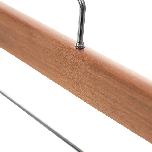 Набір вішалок для одягу Kadax Pablo дерев'яні із затискачами 12 шт K12118 (5906638318263) - зображення 5