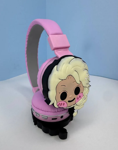 Наушнки Headset детские беспроводные Ельза Холодное сердце с з Bluetooth и микрофоном для девочки, регулируемій размер, розовые (SVS) - Фото 5 Наушнки Headset детские беспроводные Ельза Холодное сердце с з Bluetooth и микрофоном для девочки, регулируемій размер, розовые (SVS) - изображение 5