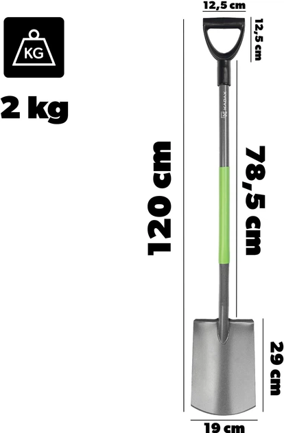 Лопата садова пряма Kadax Aalen 120 см (K9175) - зображення 8