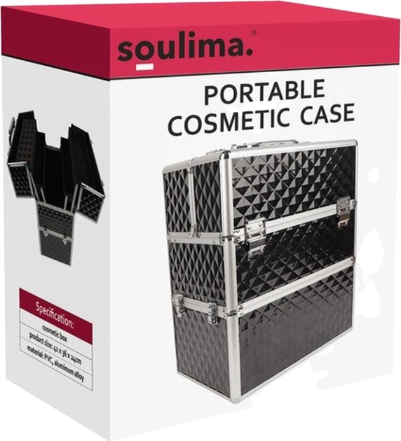 Органайзер для косметики Soulima чорний 35x24.5x42.5 см (5900779946514) - зображення 2