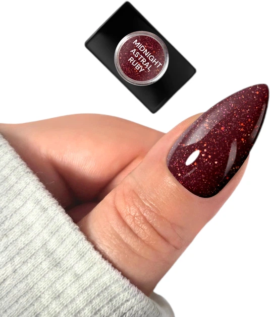 Lakier hybrydowy Silcare ManiMore Flash Midnight Astral Ruby 10 g (5902560569643) - obraz 2
