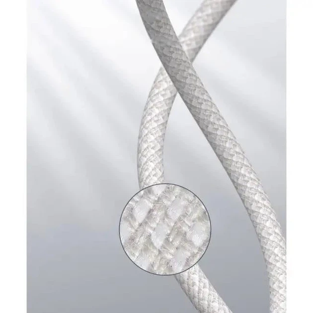 Кабель Baseus High Density Braided Type-C to Lightning PD 20W (2m) white - изображение 5