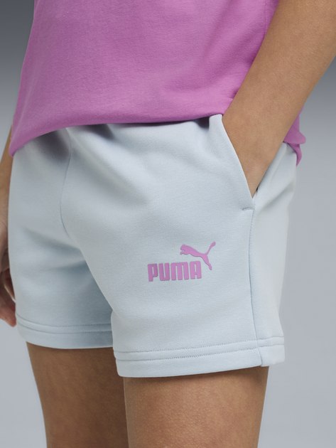 Детский летний комплект (футболка + шорты) для девочки Puma Essentials No.1 Logo 68630774 122-128 см Mauve Pop (4069161993398) - изображение 9