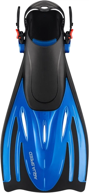 Ласти Aqua Speed ​​Wombat KID 528-11-1 27/31 (18-21 см) Чорно-сині (5908217630322) - зображення 2