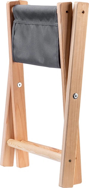 Табурет складний Kadax Nouro 40x31x31 см Сірий K8821 (5903699481707) - зображення 5