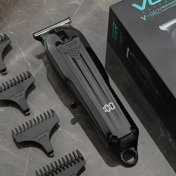 Тример машинка для стрижки волос VGR V-982 Professional 4 насадки (2097774691) - изображение 6
