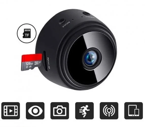 Беспроводная мини камера OPT-TOP IP A9 с WiFi и датчиком движения FullHD 1080 (2090045144) - Фото 6 Беспроводная мини камера OPT-TOP IP A9 с WiFi и датчиком движения FullHD 1080 (2090045144) - изображение 6