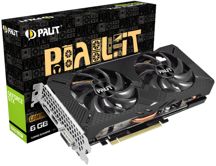 Відеокарта GeForce GTX 1660 Super 6GB Palit GP (NE6166S018J9-1160A) Б/В - Фото 1 Відеокарта GeForce GTX 1660 Super 6GB Palit GP (NE6166S018J9-1160A) Б/В - изображение 1