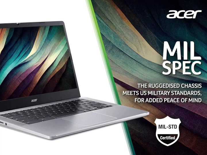Ноутбук 14" Acer Chromebook 314 (CB314-3H-C49X) 4G/LTE Intel Celeron N4500 RAM 4GB eMMC 128GB 12ч батарея Chrome OS (RUS) Б/В - изображение 11