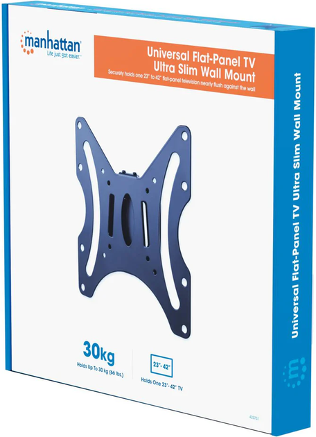 Настінне кріпленння Manhattan Flat-Panel TV Ultra Slim Wall Mount (MANHATTAN_423731) - зображення 6