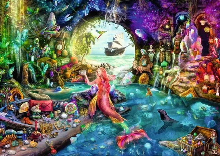 Пазл Ravensburger Mermaid Treasure 1000 елементів (4005555015772) - зображення 2