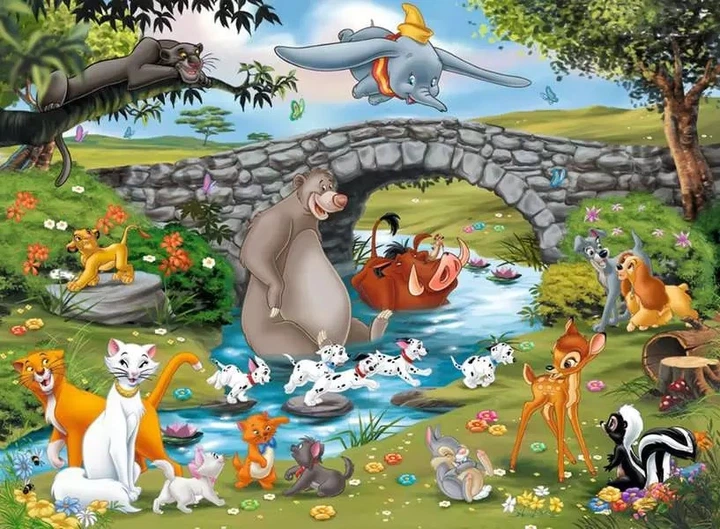 Пазл Ravensburger Disney Animal friends XXL 100 елементів (4005556109470) - зображення 2