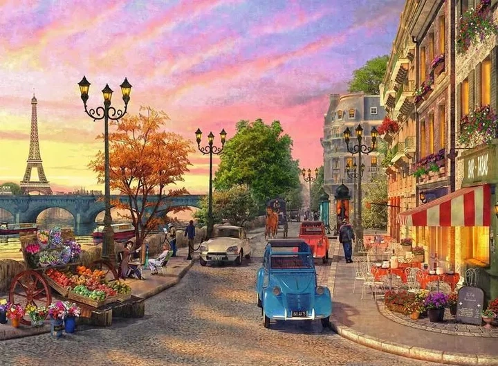 Пазл Ravensburger Evening Atmosphere in Paris 500 елементів (4005555001492) - зображення 2