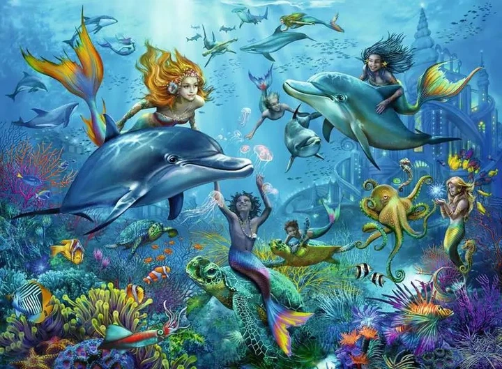 Пазл Ravensburger Mermaid XXL 100 елементів (4005555008644) - зображення 2