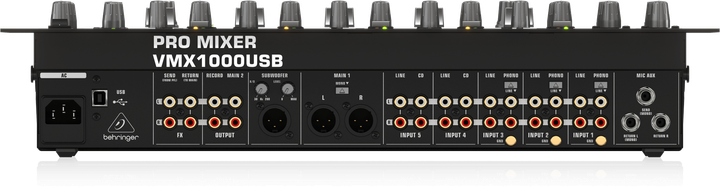 Mikser audio Behringer PRO MIXER VMX1000USB (000-A2T01-00010) - obraz 5