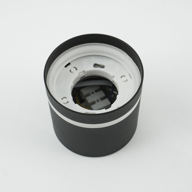 Светильник накладной GUSTA 1xGX53 черный BLACK Luminaria 220V (под сменную LED лампу GX53) точечный Ø82x70мм - изображение 3