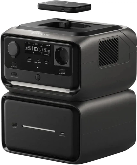 Зарядна станція EcoFlow RIVER 3 Max Plus Wireless / 600 Вт / 858 Вт⋅год / LiFePO4 (EFRIVER3MP-Wireless-EU-CBOX) - зображення 2