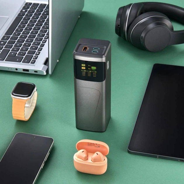 Powerbank Hama High Power 20000 mAh 65W Grey (4047443536525) - obraz 5