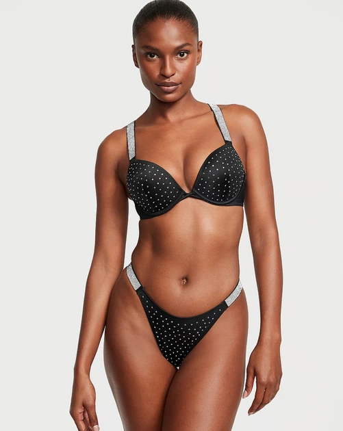 Купальник Bombshell стрази Victoria’s Secret Чорний 38С-M - изображение 2