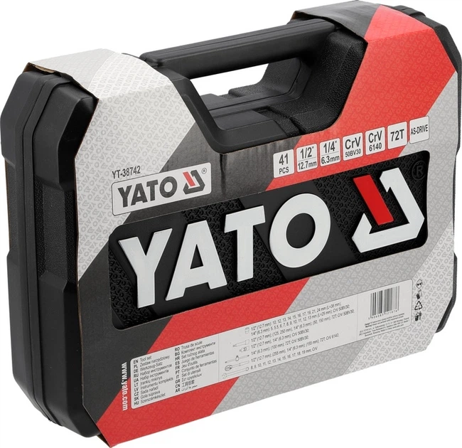 Набір інструментів YATO YT-38742 41 елемент (5906083121876) - зображення 6