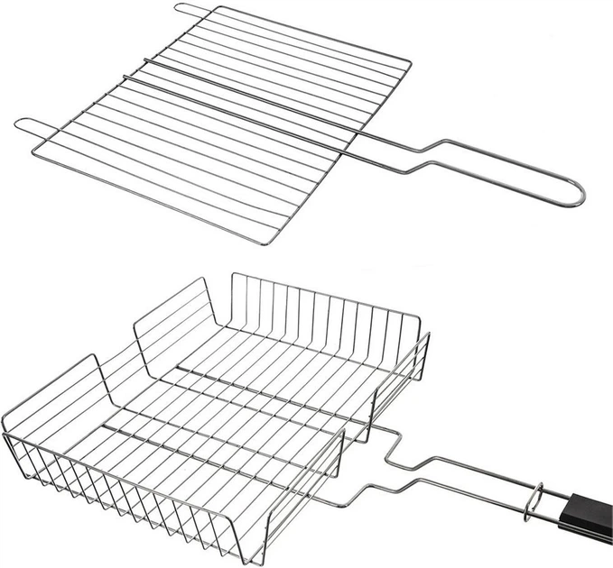 Решітка для гриля Orion з хромованої сталі з замком 61 х 32 см (8592381179861) - зображення 2