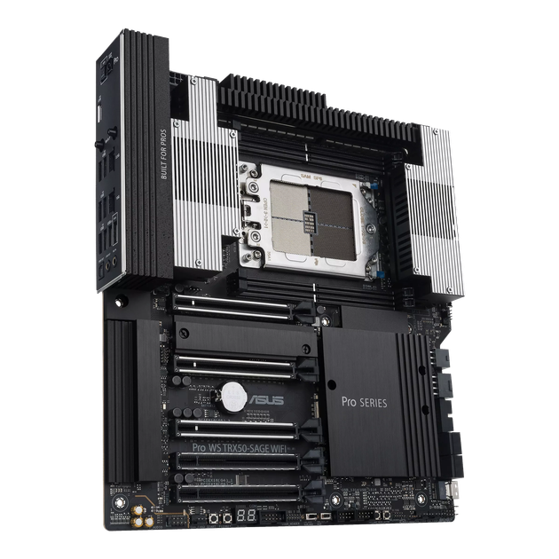 Материнська плата Asus PRO WS TRX50-SAGE WIFI Socket TR5 (PRO WS TRX50-SAGE WIFI) - Фото 2 Материнська плата Asus PRO WS TRX50-SAGE WIFI Socket TR5 (PRO WS TRX50-SAGE WIFI) - изображение 2