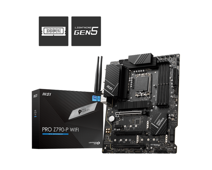 Материнська плата MSI Z790-P Pro Wi-Fi LGA 1700 (PRO Z790-P WIFI) - Фото 4 Материнська плата MSI Z790-P Pro Wi-Fi LGA 1700 (PRO Z790-P WIFI) - зображення 4