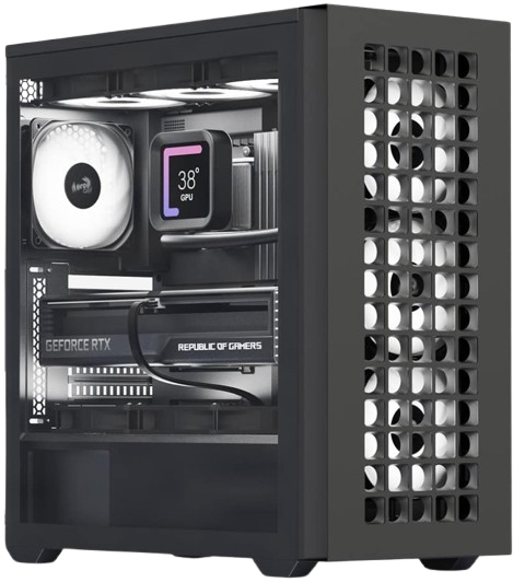 Корпус AeroCool D502A-G-BK-v1 ARGB Black (ACCM-DS02043.11) - изображение 2