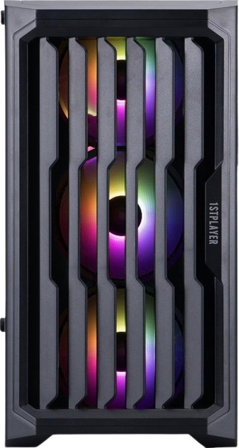 Корпус 1stPlayer H2-BK-4F7 ARGB Black - изображение 5
