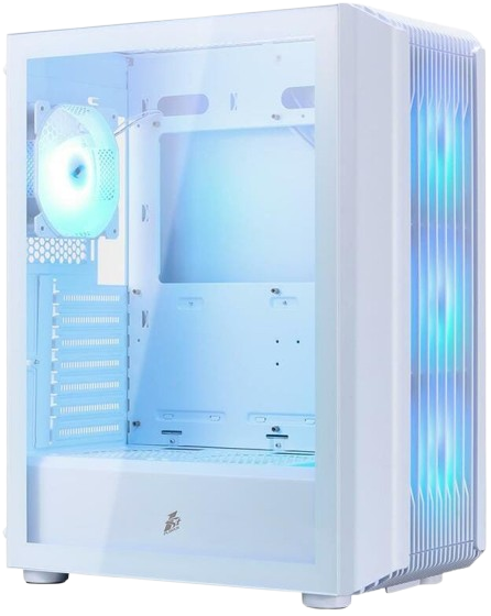 Корпус 1stPlayer H6 ARGB White (H6-WH-4F7-W) - Фото 1 Корпус 1stPlayer H6 ARGB White (H6-WH-4F7-W) - изображение 1