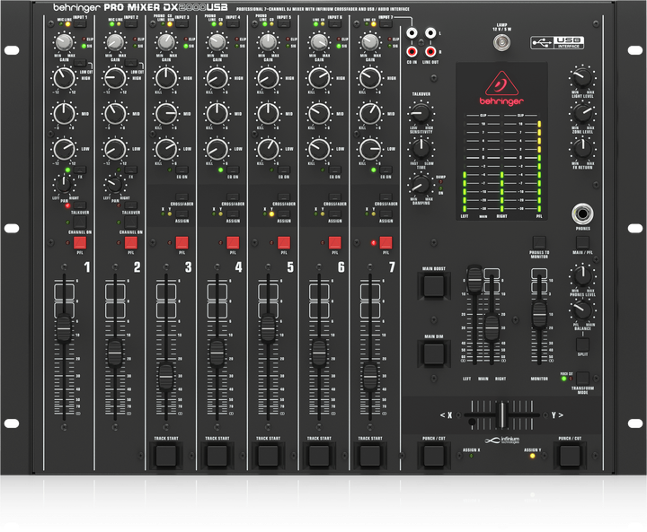 Mikser audio Behringer PRO MIXER DX2000USB 7-kanałowy (000-96801-00010) - obraz 1