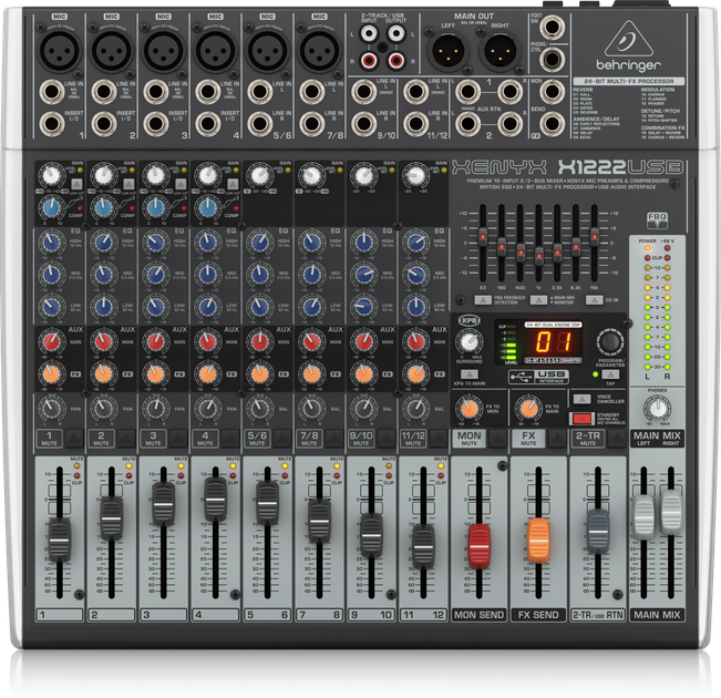 Mikser audio Behringer XENYX X1222USB (27000150) - obraz 1