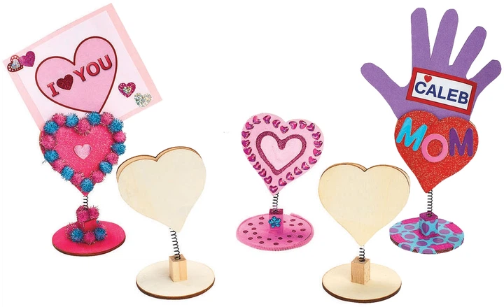 Творчий набір Colorations Прикрась дерев’яний тримач для нотаток «Серце» 12 елементів LOVENOTE (5710903701083) - зображення 4