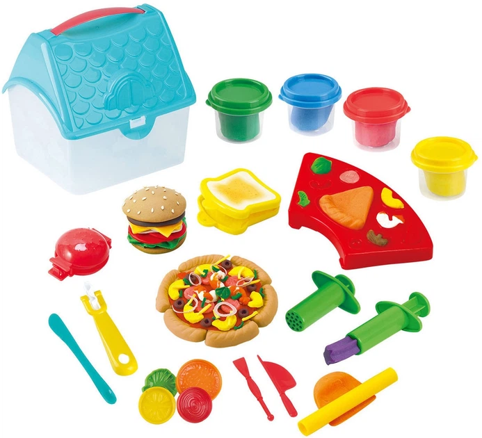 Zestaw kreatywny PlayGo Burger and Sandwich Dough Case 8440 (4892401084408) - obraz 2