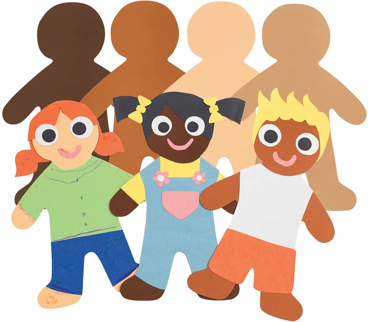 Набір форм для рукоділля Colorations «Кольори як я»: великі фігурки людей 24 шт MKIDCARD (191487033732) - зображення 3