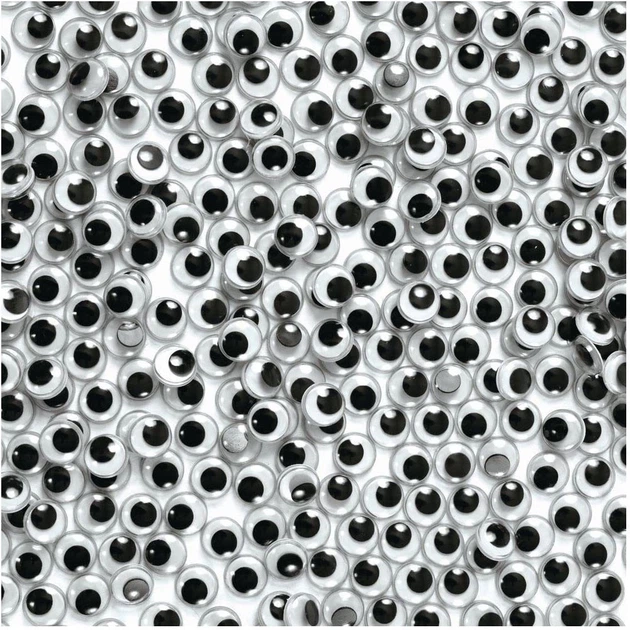 Zestaw akcesoriów Colorations Wiggle Eyes Black 1000 szt EYEJAR (191487016131) - obraz 2
