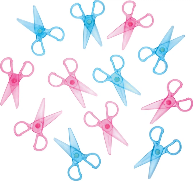 Набір пластикових ножиць Colorations 12 шт 6040296 (191487029230) - зображення 2