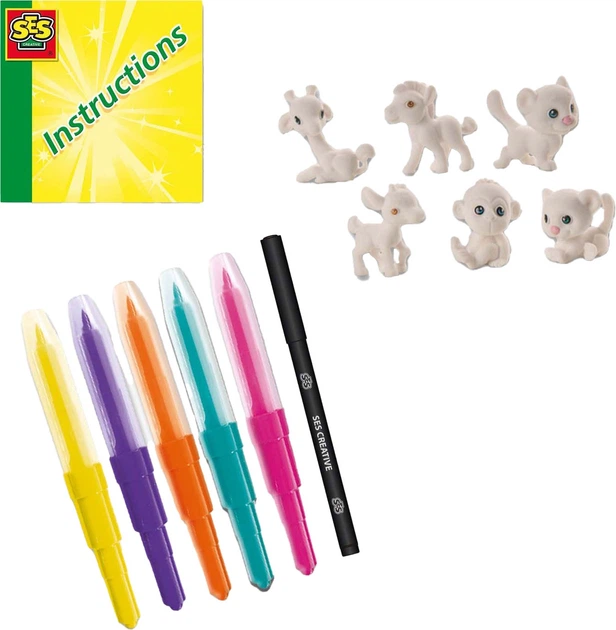 Набір аерографів SES Creative Тварини сафарі 3399766 (8710341143350) - зображення 2