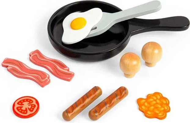 Zestaw do zabawy Bigjigs Toys English breakfast drewniany 3000032 (691621850275) - obraz 3