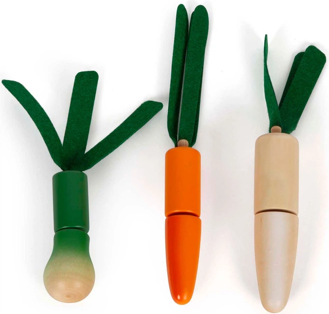 Zestaw do zabawy Small Foot Fresh warzywy dla krojenia drewniane 5420040 (4020972125637) - obraz 4